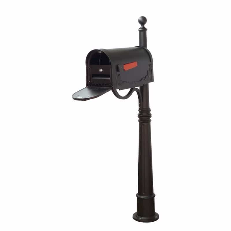 Floral Curbside Mailbox With Locking Insert And Ashland Mailbox Post