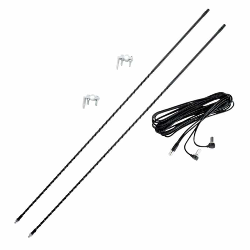 4Ft Dual Antenna Kit Cb Antenna Mounts Coax And 2 Antennas 1000W Complete Setup