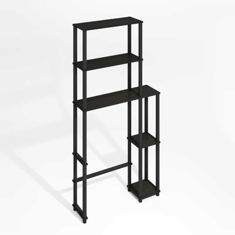 Turn-N-Tube Freestanding Over-The-Toilet Storage Rack With 5 Shelves