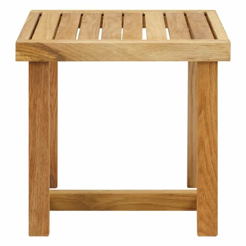 18" Shower Bench With Solid American White Oak
