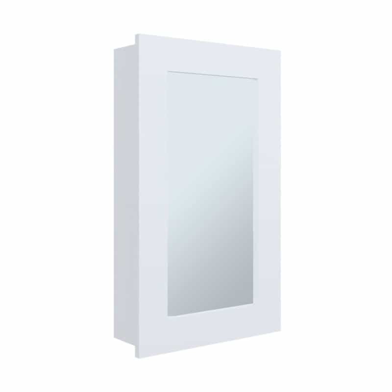 Kiana Medicine Cabinet, 1 Door, 3 Shelves, 25.70" H, 1 Mirror, White