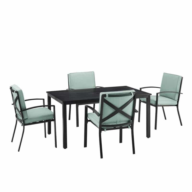 Kaplan 5Pc Outdoor Dining Set - Table & 4 Chairs
