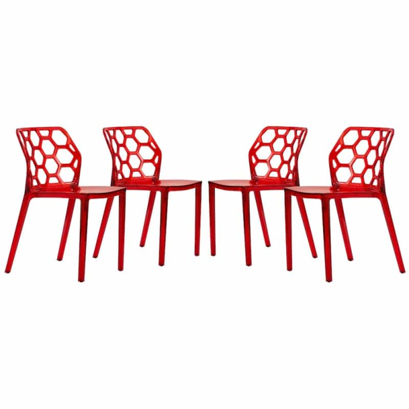 Modern Dynamic Dining Chair, Set Of 4