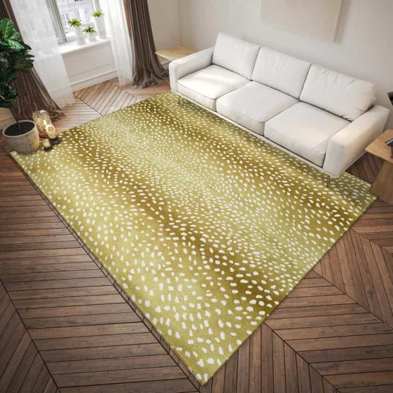 Safari Gilded Animal Animal Print 9' X 12' Area Rug Gilded Asf33