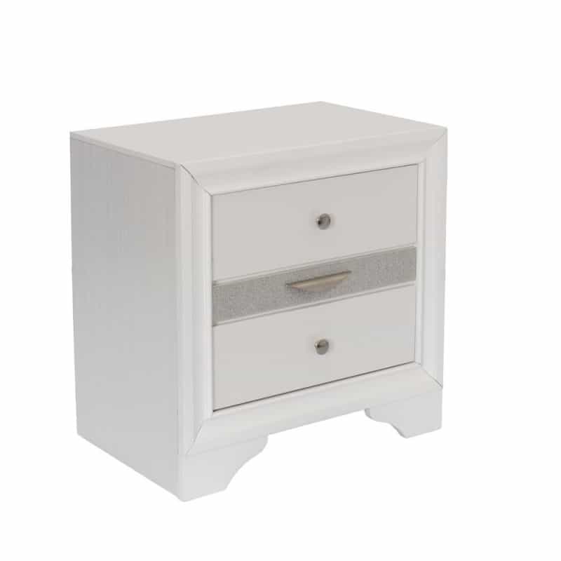 Nightstand With 2 Drawers And 1 Jewelry Drawer