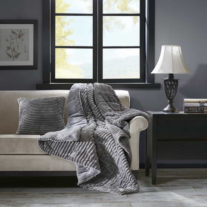 Oversized Plush Down Alternative Filled Throw