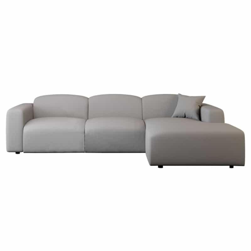Whisper 4-Seater Conversation Set With A Chaise Lounge Chair In Taupe