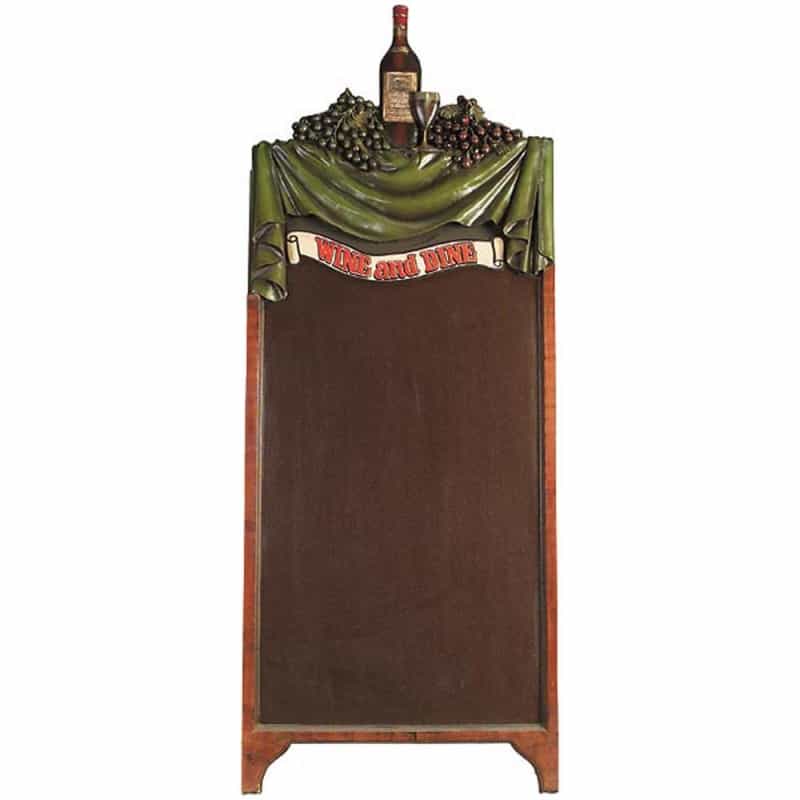 Wine And Dine Chalkboard With Stand 62" Tall