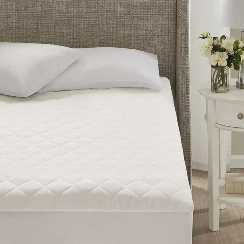 Cotton Deep Pocket Heated Mattress Pad-20 Heat Settings