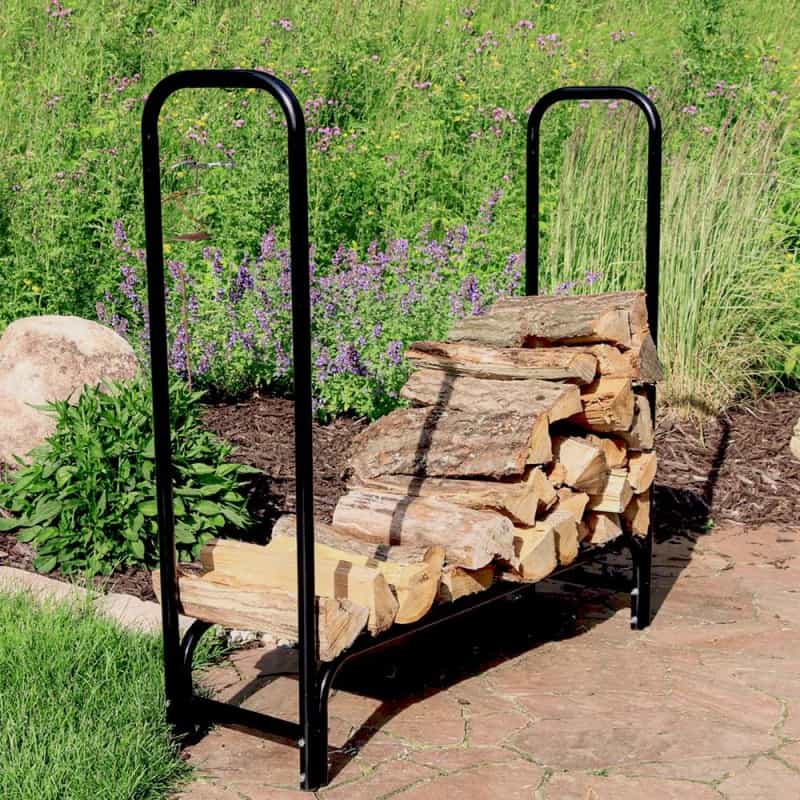Outdoor Leisure Products Steel Log Rack W/Cover