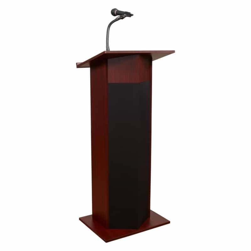 Oklahoma Sound® Power Plus Lectern, Mahogany