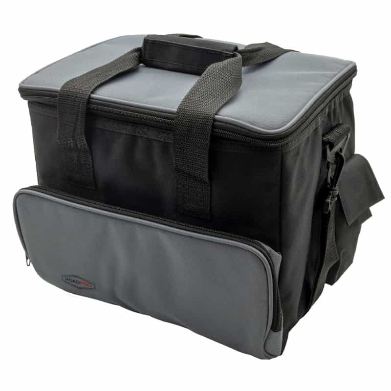 12-Volt Soft Sided Cooler Bag Portable Camping Electric Cooler - Black And Gray