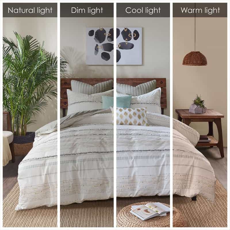 Cotton Printed Comforter Set With Trims