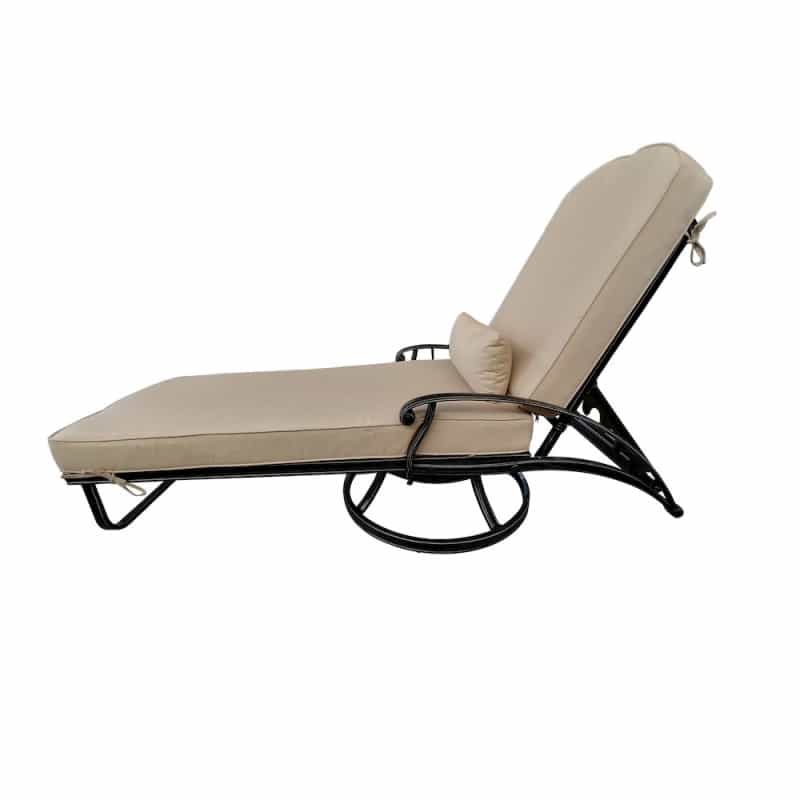 Elisabeth Swivel Chaise Lounge With Pillow