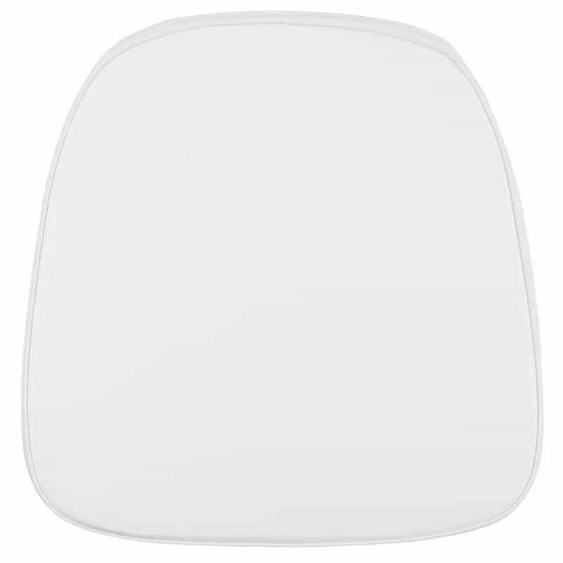 Soft Snow White Fabric Chiavari Chair Cushion