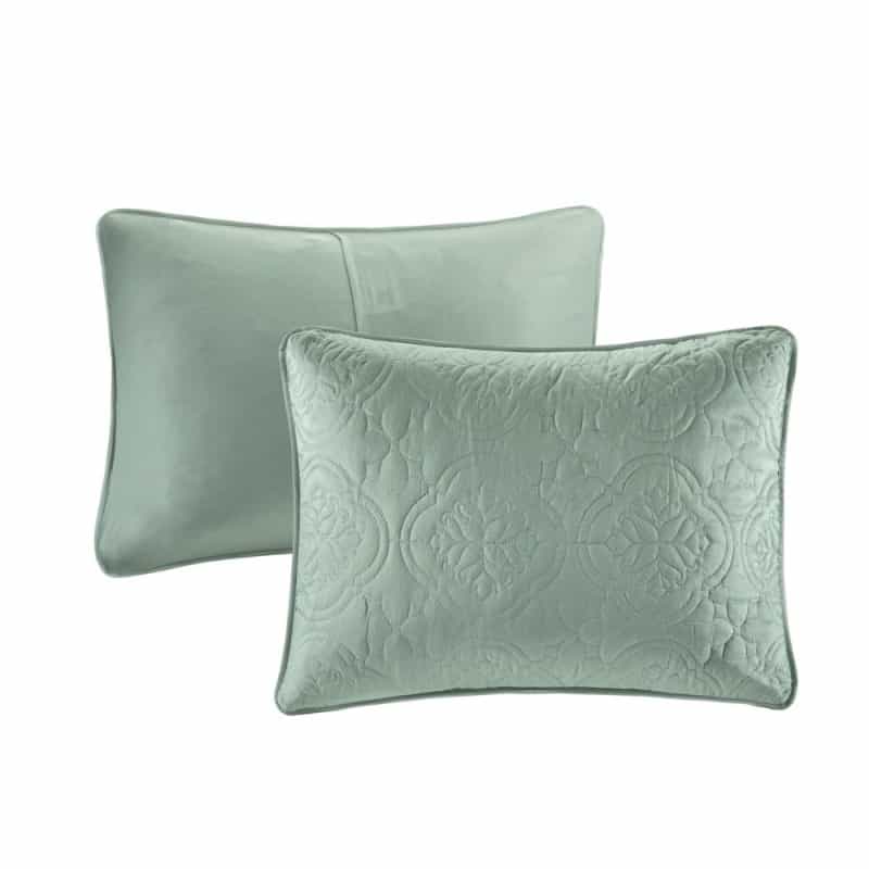 Oakley 3 Piece Reversible Bedspread Set, Seafoam Color