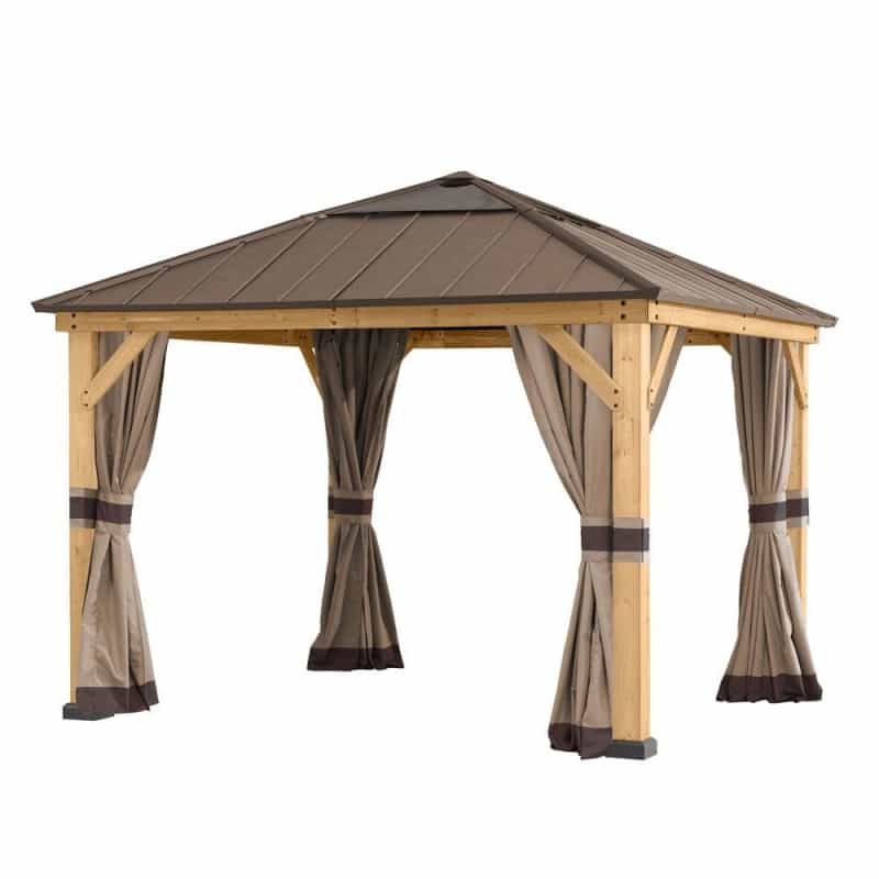 Sunjoy Universal Curtains For 11 ×11 Ft Wood Framed Gazebos