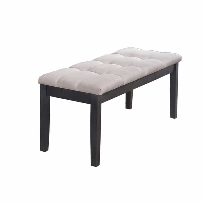 Upholstered Bench With Tufted Buttons