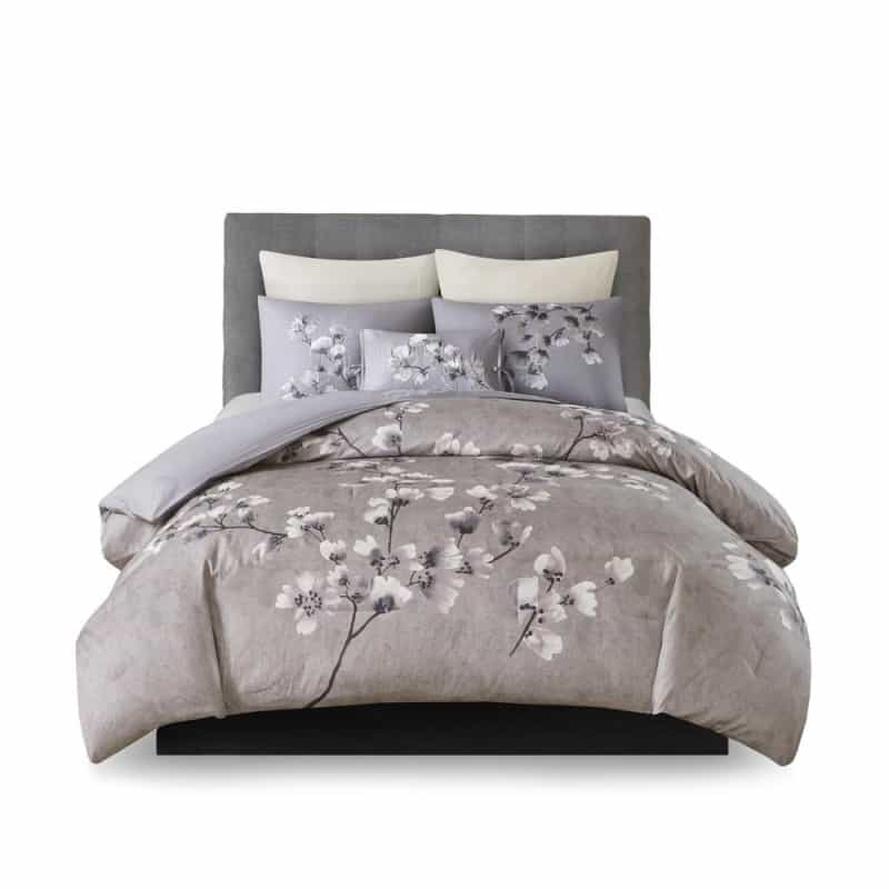 3 Piece Cotton Sateen Printed Comforter Set