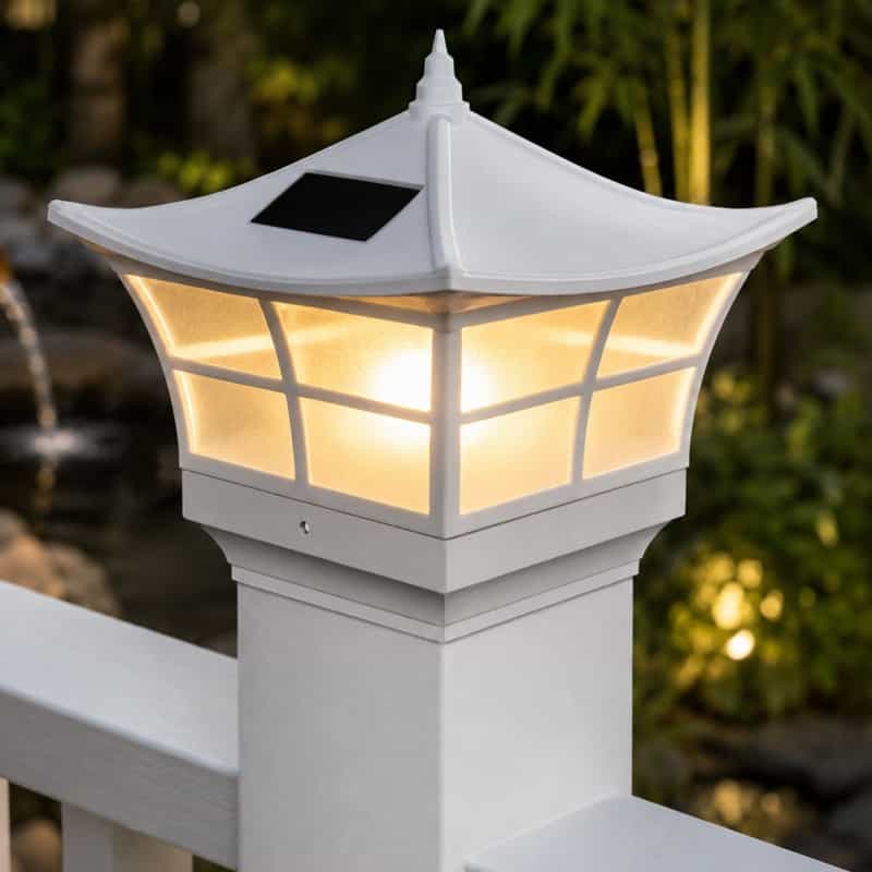 Ambience Solar Post Cap - White