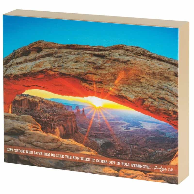 Tabletop Plaque Be Like The Sun 10X8