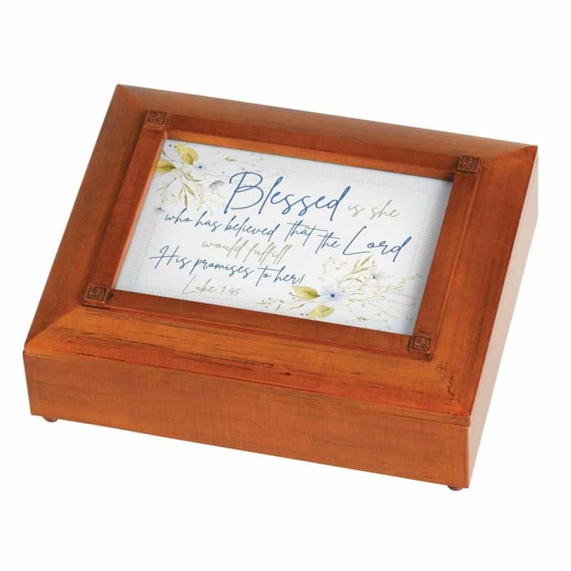 Jewelry Box Blessed Is She Luke 1:45