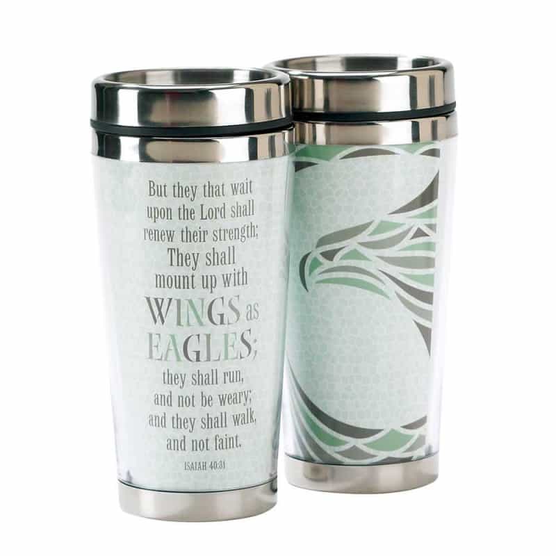 Trav Mug Wings As Eagles Is.40:31 Stnls