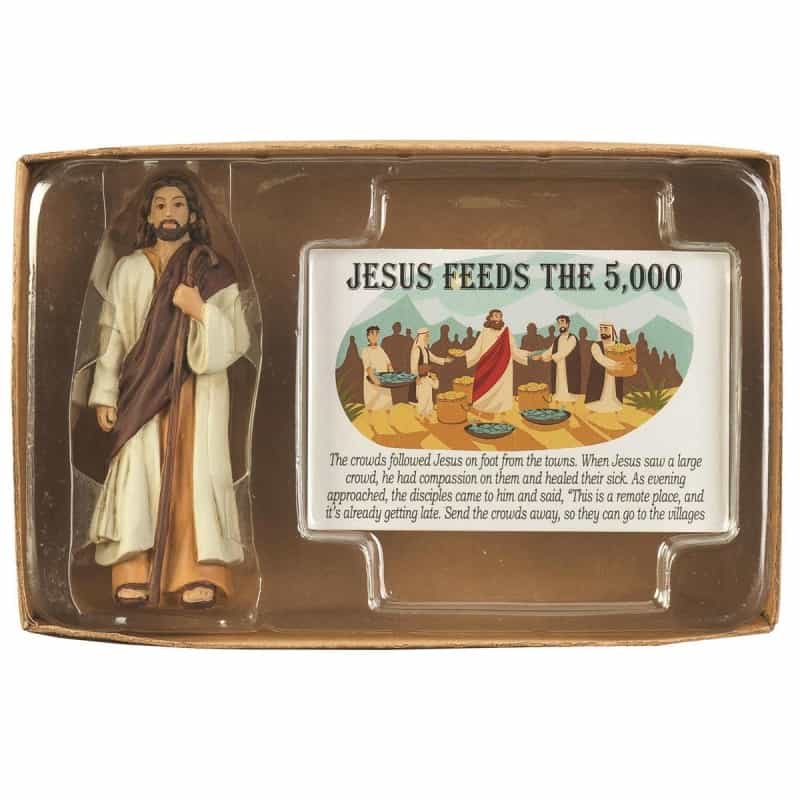 Jesus Figurine Card Jesus Feeds The 5000