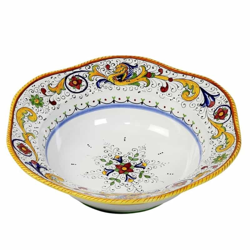 Raffaellesco: Hexagonal Lg Salad Pasta Bowl