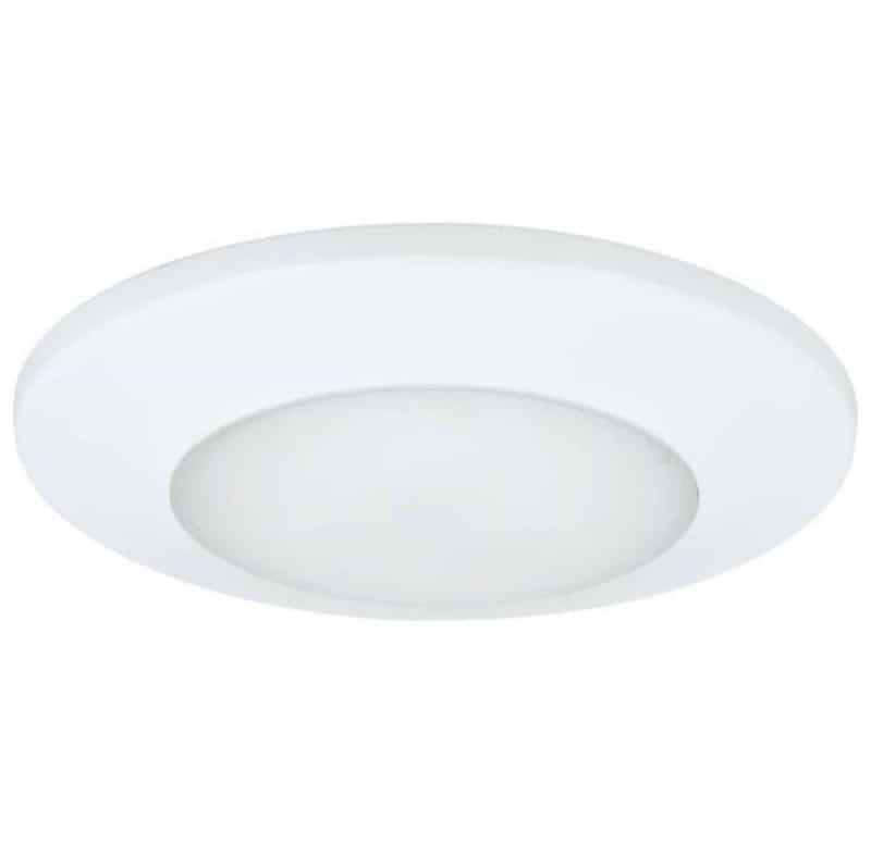Led Flush Mount 17.3W 3000K Led Flushmount Ceiling Fixture With White Polycarbonate Lens In White