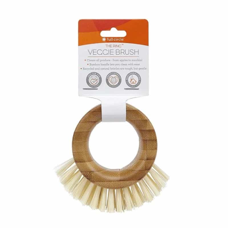 Full Circle The Ring Bamboo Veggie Brush