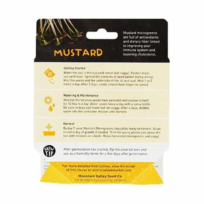 Handy Pantry Mustard Microgreen Kit