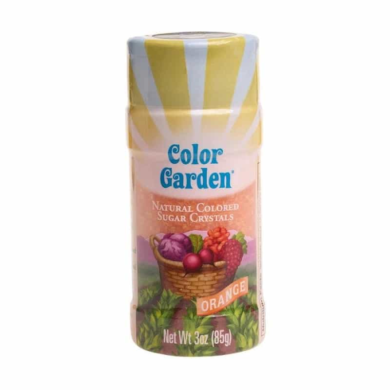 Color Garden Orange Natural Sugar Crystals 3 Oz