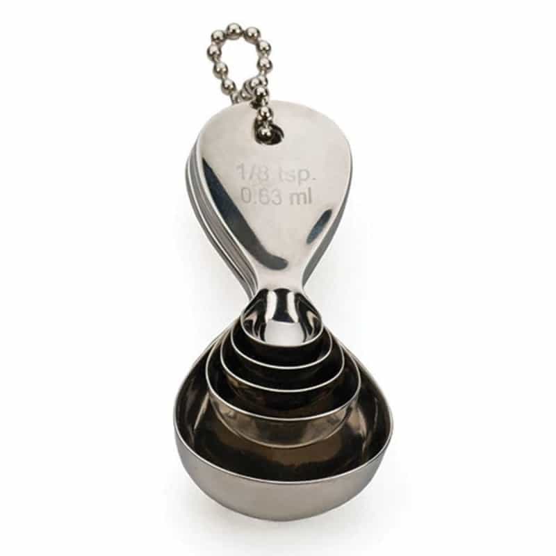 Stainless Steel 5-Piece Teardrop Measuring Spoon Set