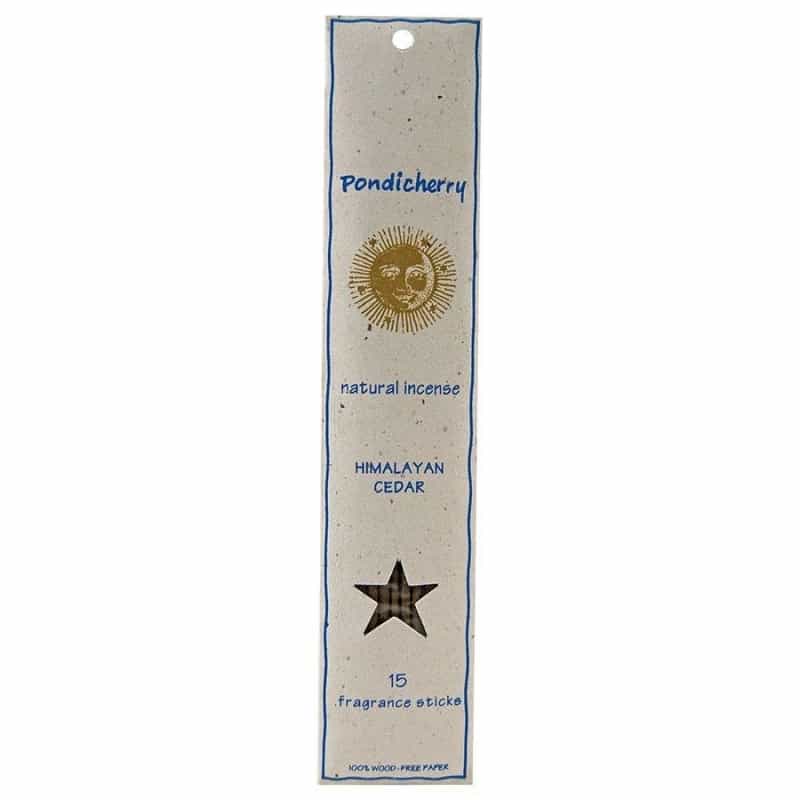 Pondicherry Natural Himalayan Cedar Incense Sticks 15 Count