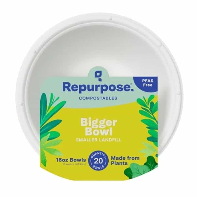 Repurpose Compostable 16 Oz Bowls 20 Count