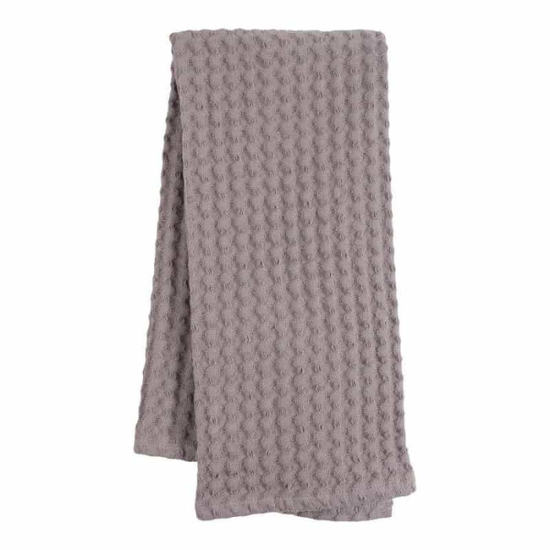 Frost Gray Jumbo Waffle Kitchen Towel 20" X 30"