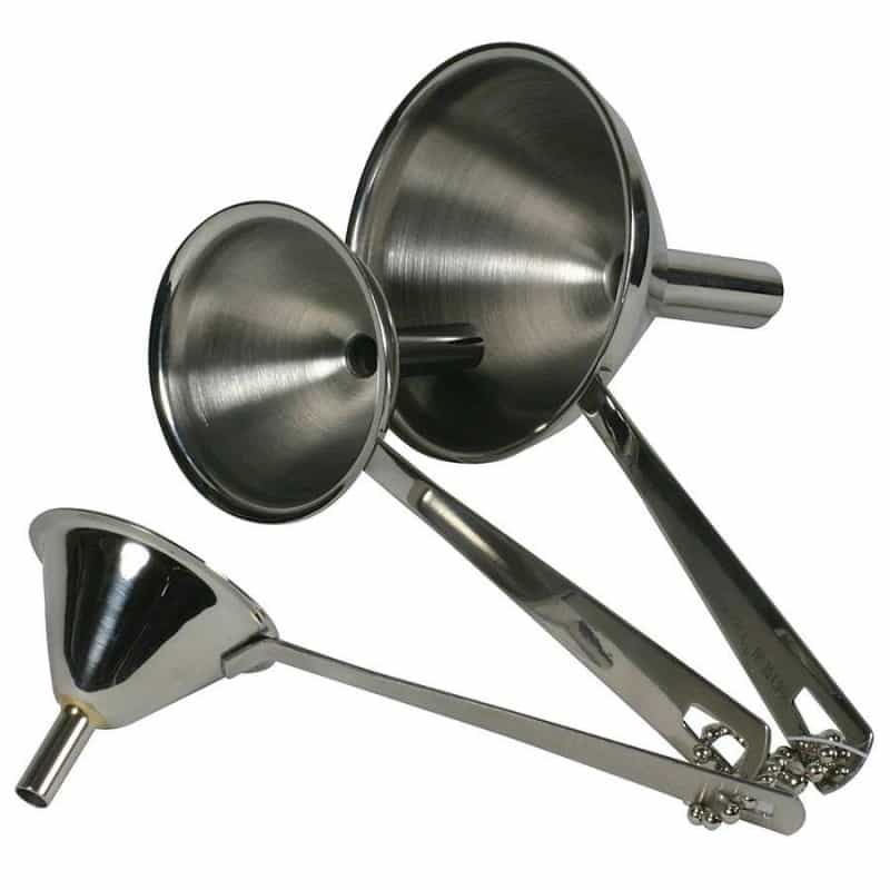 Stainless Steel 3-Piece Funnel Set (5, 8 And 12 Mm)