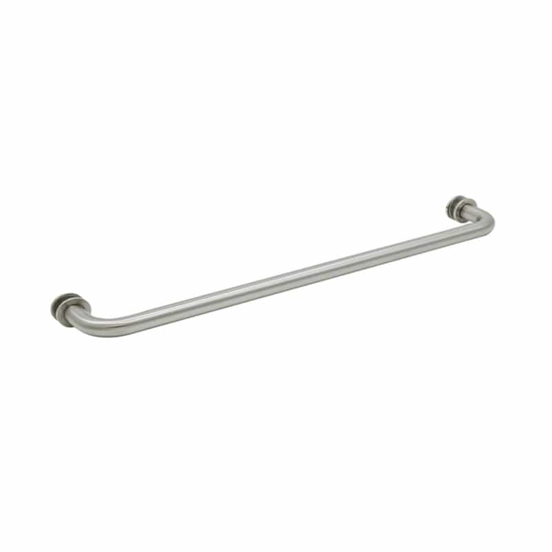 Fhc 20" Tubular Towel Bar Single-Sided With Washers For 1/4" To 1/2" Glass - Satin Brass - Compare To Bm20, Tb20smsw