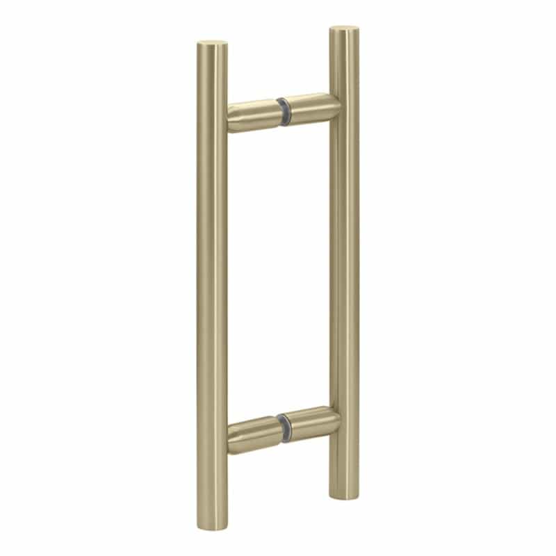 – Glass Simple Back-To-Back Ladder Handle, 12” Overall Length, 8" Center To Center
