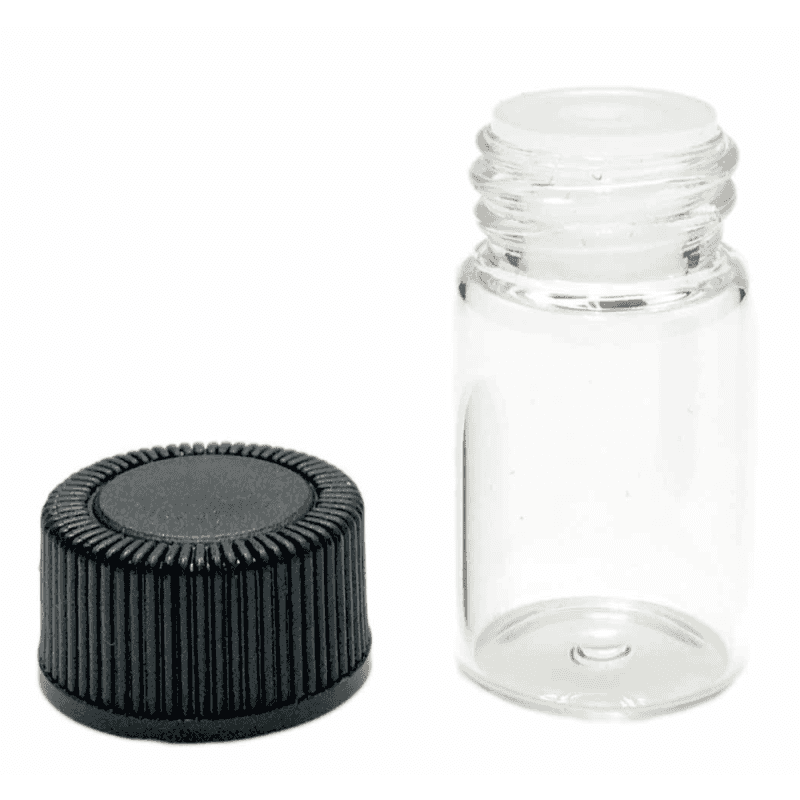 2 Ml Clear Sample Bottles With Orifice Reducers And Caps (12-Pack)