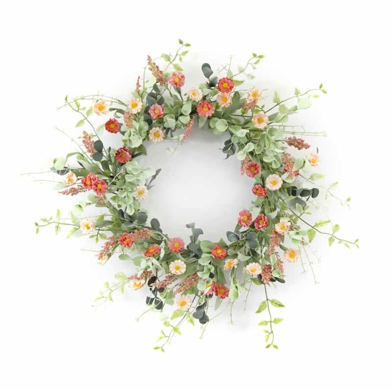 Mini Daisy Wreath 24”D Eva/Plastic