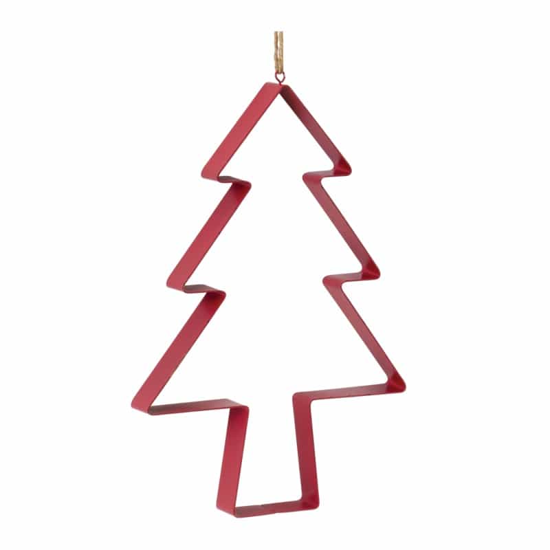 Tree Cookie Cutter Ornament (Set Of 4) 12”H Metal