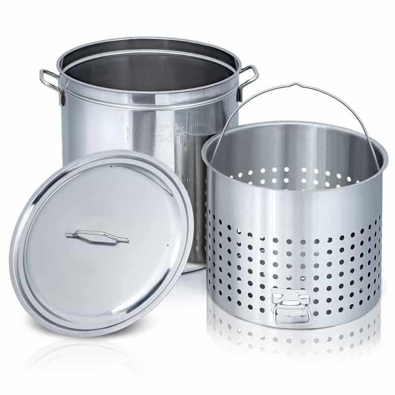 Chef's Secret 82 Quart Stainless Steel Stockpot With Basket