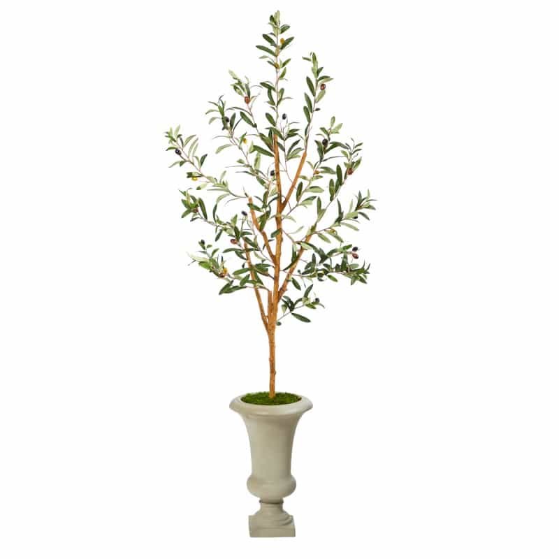 57” Olive Artificial Tree In Sand Colored Urn