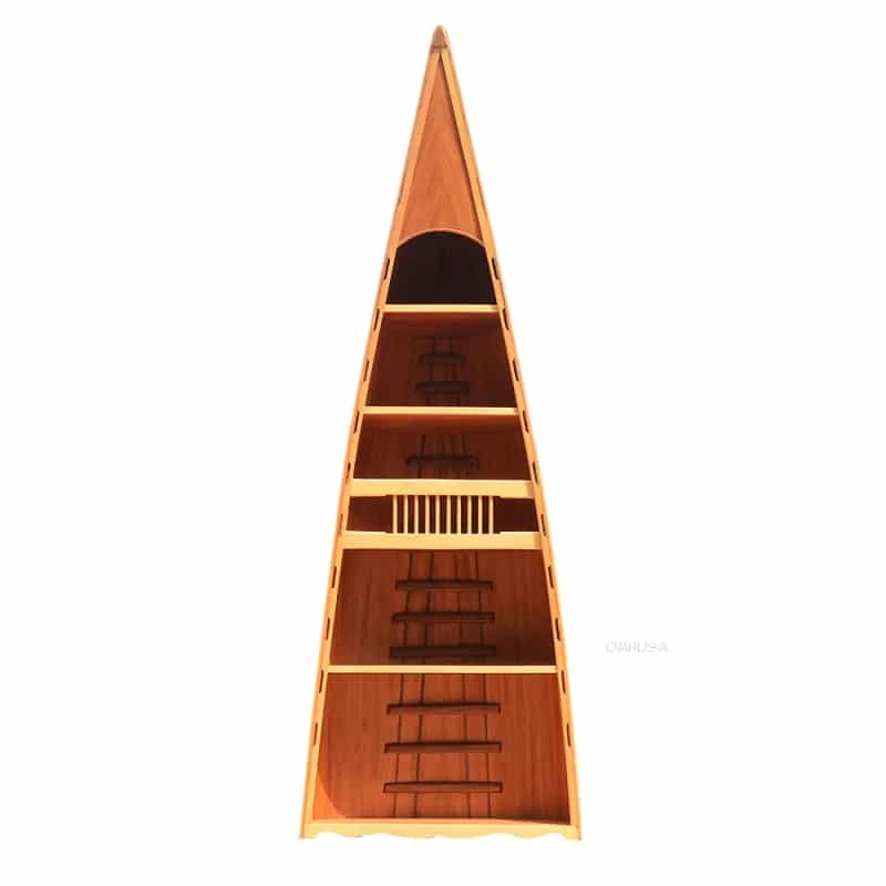 Wooden Canoe Bookshelf