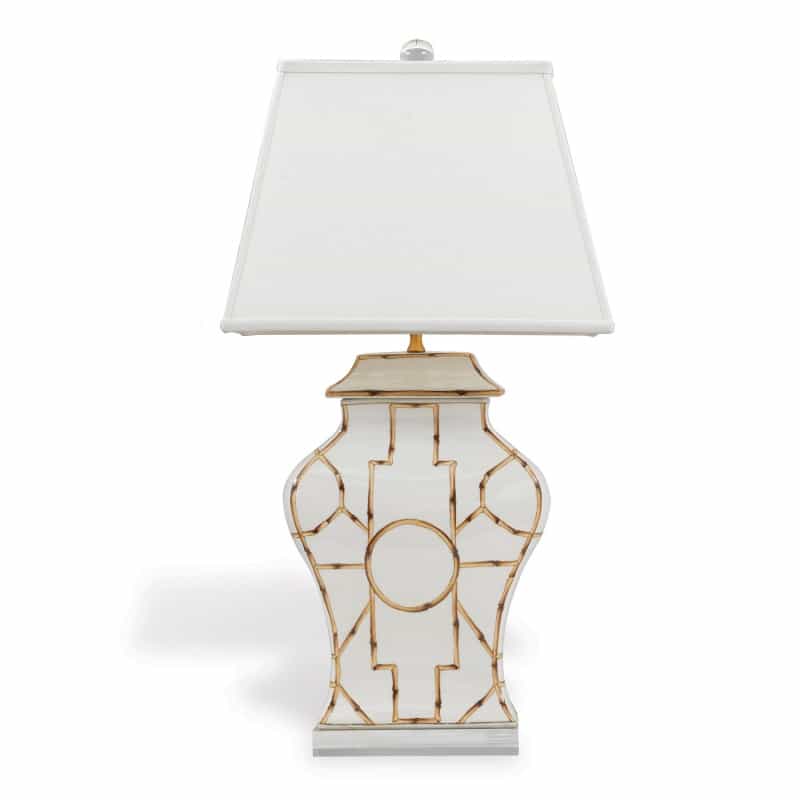 Baldwin White Lamp 33"h