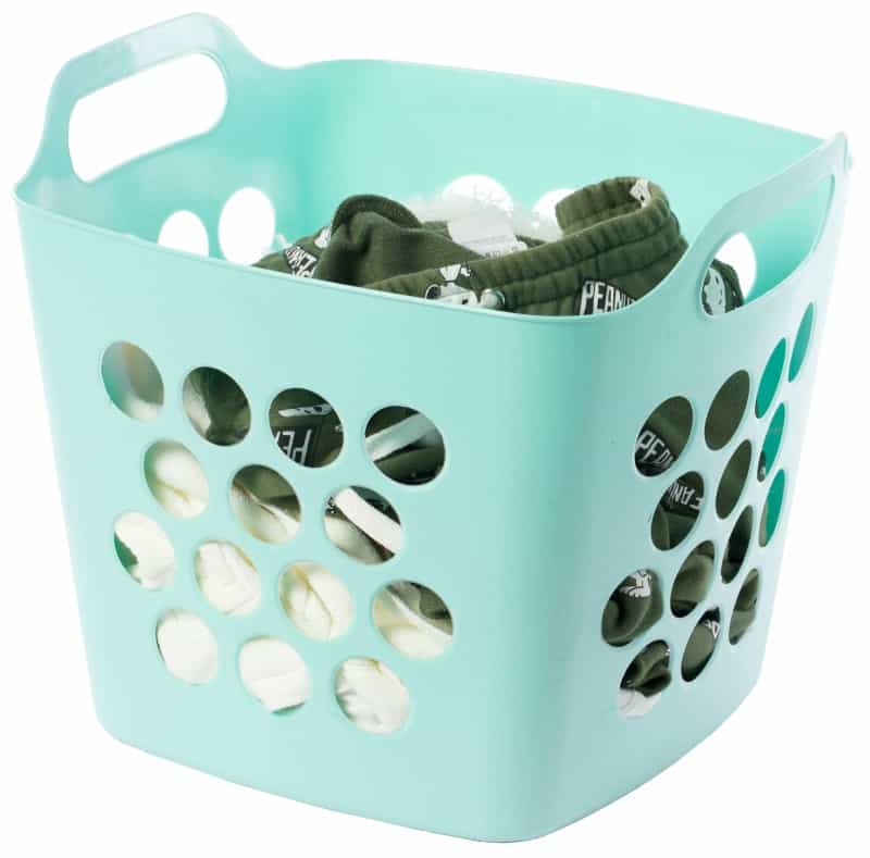 Flexible Plastic Laundry Basket - Square Storage Hamper With Side Handles For Easy Carrying - Versatile Organizer For Laundry, And Household Storage