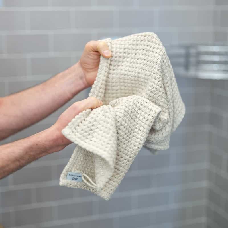 Carding Mill 100% Hemp Knit Hand Towel (Oc Thread) (No Plastic, No Polyester, No Synthetics) (100% Biodegradable)