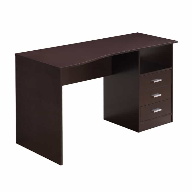 Techni Mobili Classic Computer Desk With Multiple Drawers, Wenge